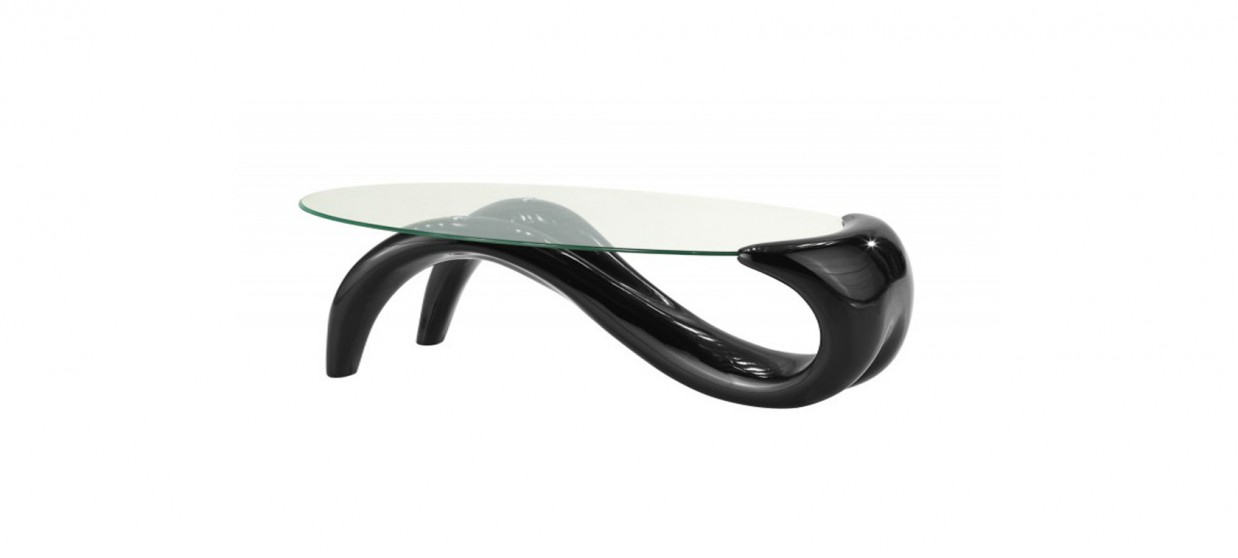 Table basse design noire - Wave