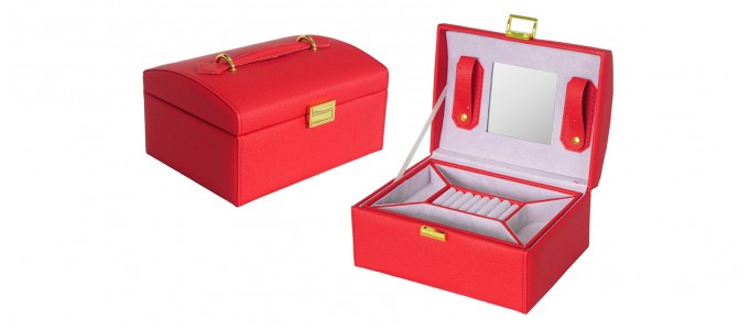 Coffret à bijoux rouge