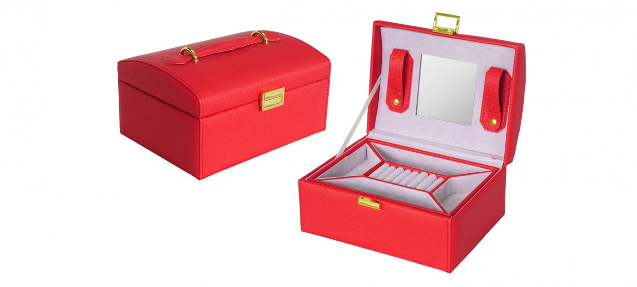 Coffret à bijoux rouge