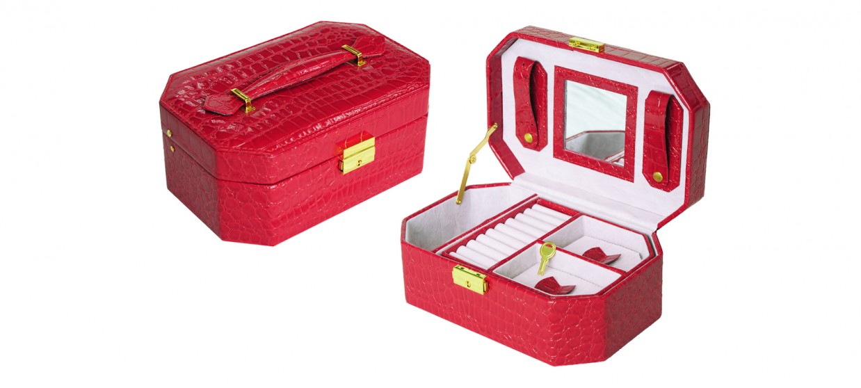 Coffret à bijoux rouge