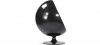 Fauteuil design en velours noire - Boule