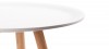 Table à manger ronde design blanche 80cm - Alta