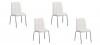 Lot de 4 chaises salle à manger blanches - Nursia