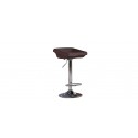 Tabouret de bar en tissu marron - Udine