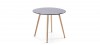 Table à manger ronde design noire 100cm - Alta