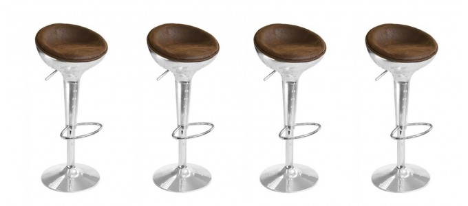 Lot de 4 tabourets de bar design vintage - Aviator