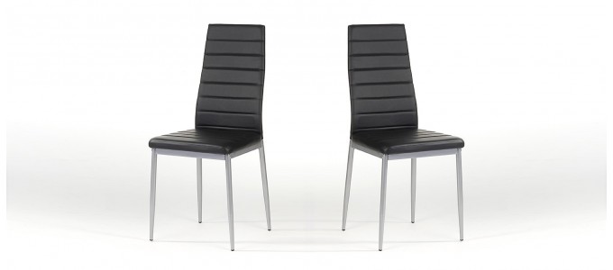 Chaise salle à manger noire - Lena