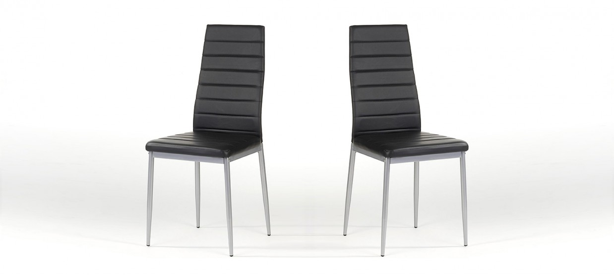 Chaise salle à manger noire - Lena