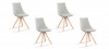 Lot de 4 chaises scandinave grises - Minsk