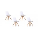 Lot de 4 chaises scandinaves journal - Minsk