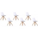 Lot de 6 chaises scandinaves journal - Minsk