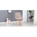 Chaise scandinave en tissu beige - Minsk