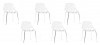 Lot de 6 chaises discount blanches - Lily