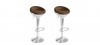 Lot de 2 tabourets de bar design vintage - Aviator