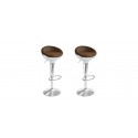 Lot de 2 tabourets de bar design vintage - Aviator