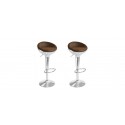 Lot de 2 tabourets de bar design vintage - Aviator