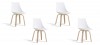 Lot de 4 chaises blanches - Nicosie