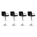 Lot de 4 tabourets de bar avec accoudoirs - Senna