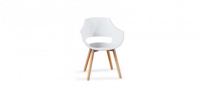 Fauteuil scandinave blanc - Treia