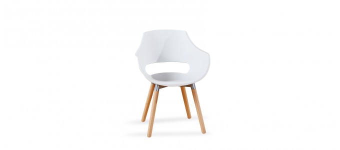 Fauteuil scandinave blanc - Treia