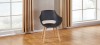 Lot 6 fauteuils scandinaves noirs - Treia