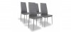 Lot de 4 chaises grises - Lena