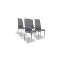 Lot de 4 chaises grises - Lena