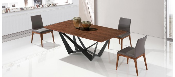 Table à manger design en bois - Factory