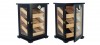 Armoire à cigares vitrée noire - 150 cigares