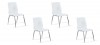 Lot de 4 chaises salle à manger blanches - Londres