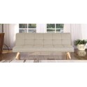 Banquette clic clac 3 places en tissu taupe - Siljan