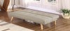 Banquette clic clac 3 places en tissu taupe - Siljan