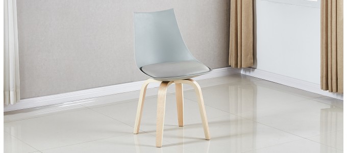 Chaise scandinave grise - Nicosie