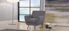 Fauteuil scandinave en tissu gris - Nils