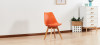 Lot de 4 chaises scandinaves oranges - Bjorn