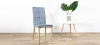 Lot de 6 chaises scandinaves grises - Pietro