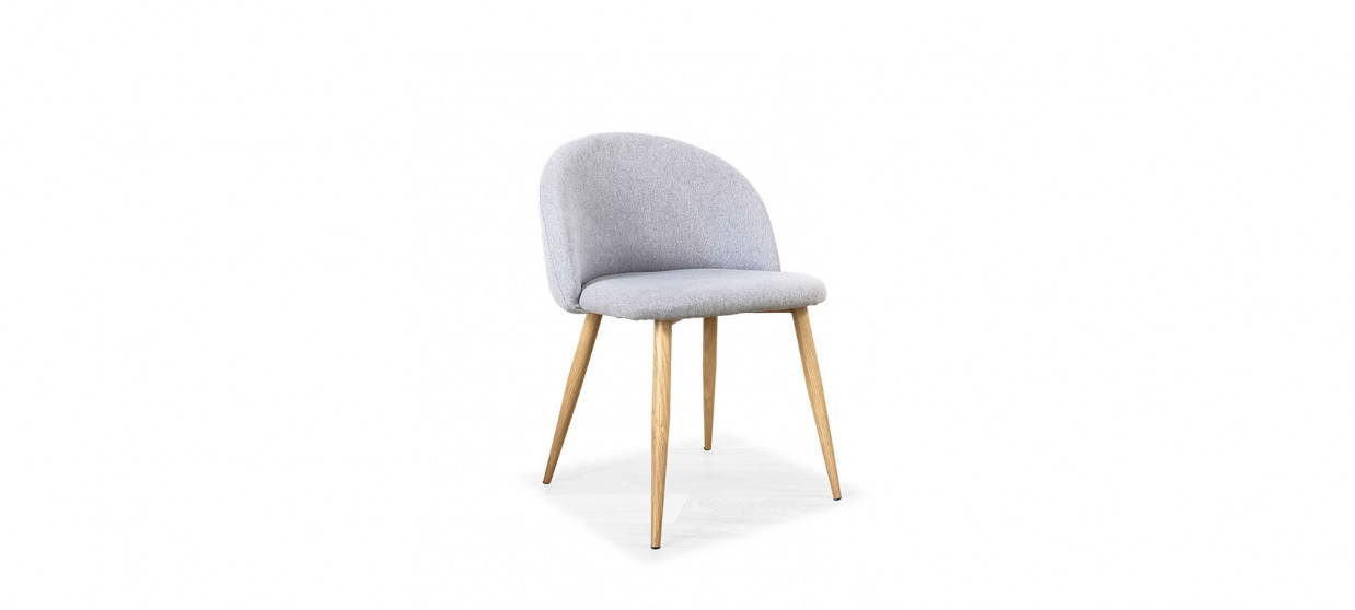 Chaise scandinave grise - Rossi