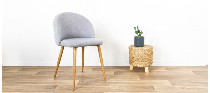 Chaise scandinave grise - Rossi