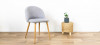 Lot de 4 chaises scandinaves grises - Rossi