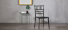 Lot de 4 chaises design noires- Napoleon