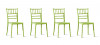 Lot de 4 chaises design vertes- Napoleon