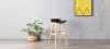 Tabouret de bar scandinave noir - Bera