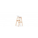 Tabouret de bar scandinave blanc - Bera