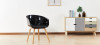 Lot de 4 chaises scandinaves noires - Vali