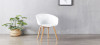 Lot de 4 chaises scandinaves blanches - Vali