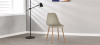 Lot de 4 chaises scandinaves beiges - Ela