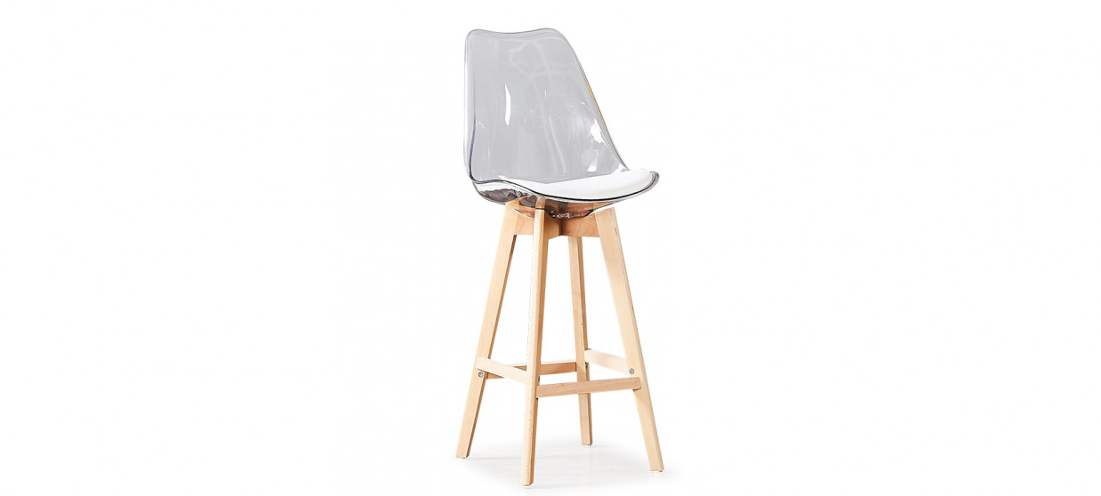 Tabouret de bar scandinave transparent - Gotteborg