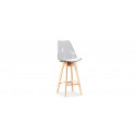 Tabouret de bar scandinave transparent - Gotteborg