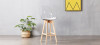 Tabouret de bar scandinave transparent - Gotteborg