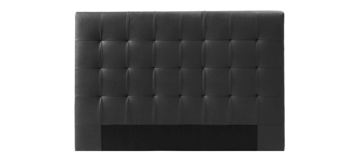 Tête de lit capitonnée noire 150cm - Confort